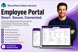 build an employee portal with sharepoint online intranet and power automate