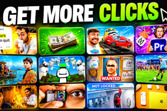 design professional youtube thumbnails with high CTR