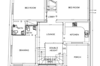design 2d plans and sketches mechanical, electricity and plumbing in autocad
