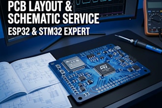 designprofessional pcb layout and schematic for esp32 and stm32