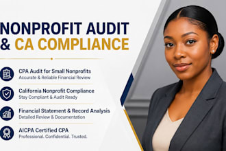 perform CPA audit for small nonprofit california compliance aicpa verified