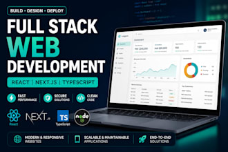 develop a modern full stack website