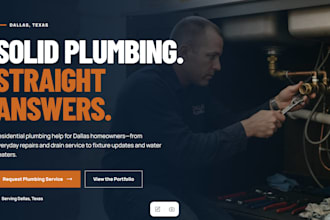 build a website for plumbers and electricians