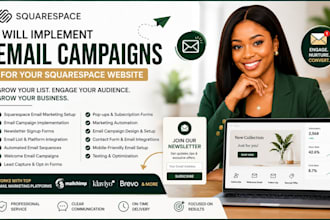implement email campaigns for your squarespace website design