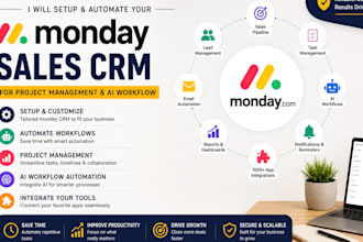 be your monday crm expert and do your monday com project as your project manager
