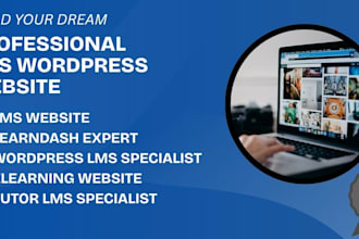 lms website, learndash, elearning website,tutor lms, wordpress lms