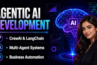 build custom crewai agents and langchain ai automation workflows