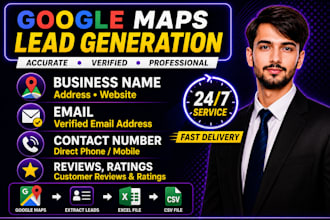 scrape google map data extration for b2b lead generation and email list address