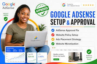 do google adsense setup approval and ads placement for website monetization
