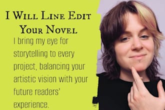line edit your fiction novel
