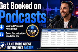 find verified podcast host leads and guest booking opportunities for you