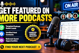 find targeted podcast guest opportunities and verified podcast leads