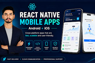 build a react native mobile app for android and ios