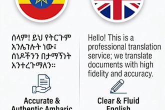 translate english to amharic and amharic to english