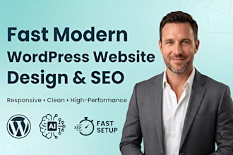 build a premium wordpress website with SEO