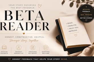 honest beta reading with detailed constructive feedback
