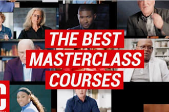 create masterclass online course content, course curriculum for course website