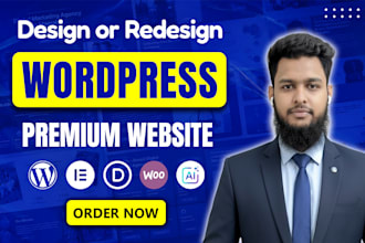 build wordpress website using divi 5 or elementor pro