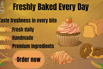 design modern food restaurant social media banners