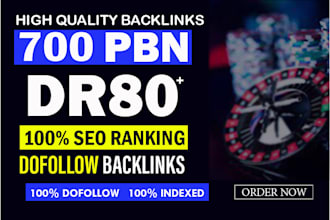do high quality DR 80 SEO dofollow backlinks