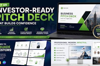 design an investor ready startup pitch deck for investors and fundraising