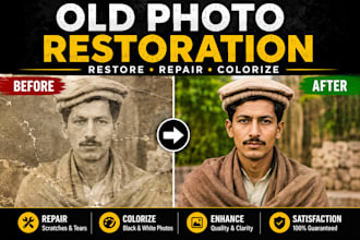 restore, repair and colorize old photos