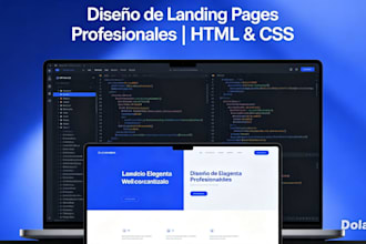 design a profesional landing page using HTML and CSS