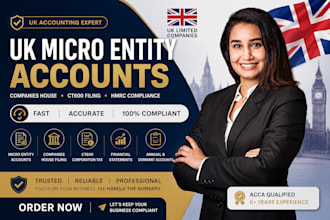 prepare UK micro entity accounts, companies house filing ct600