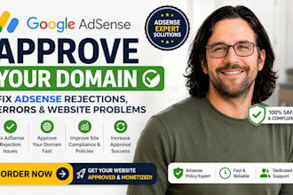 approve your domain with google adsense fix website adsense rejections, problems
