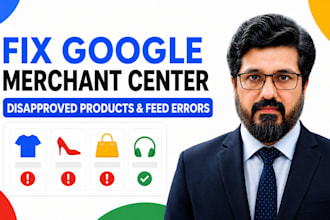 fix google merchant center disapproved products and feed errors