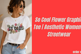 create high quality floral vector t shirt design