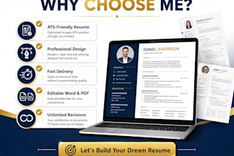create a professional ats friendly resume and CV