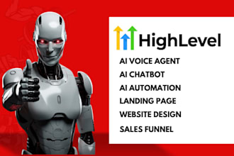 setup gohighlevel voice agent, chatbot and ghl website