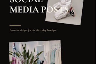 design luxury social media posts for clothing boutiques
