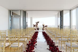 create 3d event design for concerts, exhibitions, festivals and weddings
