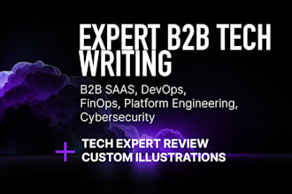 write expert articles on b2b saas, devops, finops