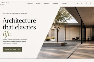 design squarespace architect website architecture firm portfolio studio site