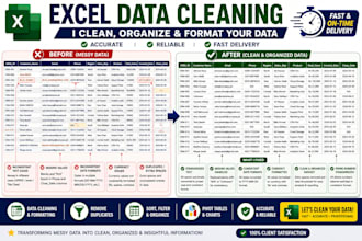 clean and transform messy excel data professionally