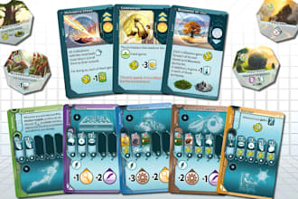 design tabletop card game, playing card, board game tgc, card layout rulebook