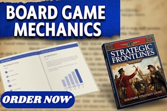 design your card game mechanics, rulebook layout and tabletop game development