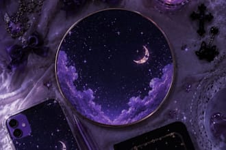 design custom aesthetic celestial wallpapers