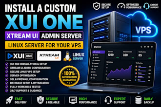 install a custom xui one, xtream ui, admin server, linux server for your vps