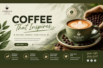 design coffee website coffee shopify store private label coffee store tea store