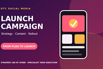 create your dtc social media launch strategy and content campaign