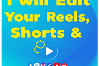 edit viral reels and shorts for facebook tiktok and youtube