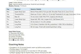 build a structured plan to reach your sportive goals