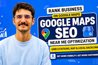 rank business google maps seo, near me, gmb citations, nap and local backlinks