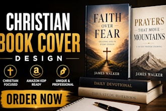 do christian book cover design, custom book cover and amazon KDP cover design