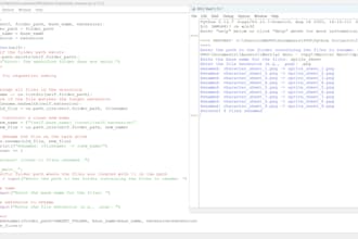 write a python script for bulk file renaming and file automation