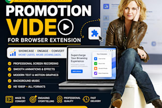 create chrome extension promotion video browser extention marketing service